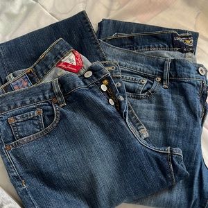 2 pairs Lucky Jeans size 6